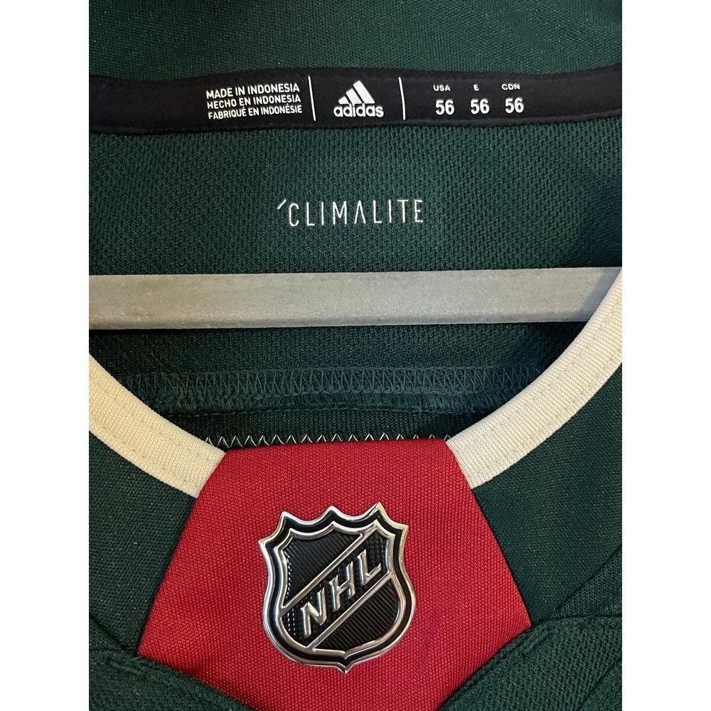 Men's 56 NWT Minnesota Wild Nick Seeler #36 Adidas Authentic Home Jersey